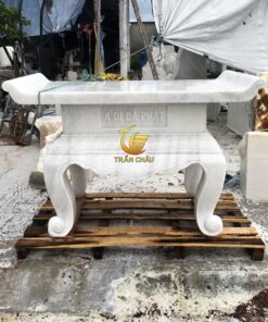 Bàn Lễ Đá Ngoài Trời Đá Trắng Nguyên Khối