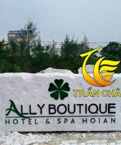 Bảng Hiệu Spa Đá Cẩm Thạch Trắng