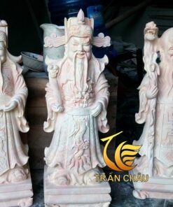 Bộ Tượng Phúc Lộc Thọ Bằng Đá Trang Trí Phòng Khách