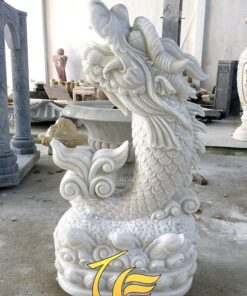 Cá Chép Hóa Rồng Phong Thủy Đá Tự Nhiên