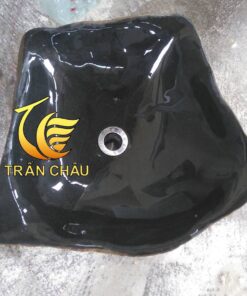 Lavabo Màu Đen Đá Nguyên Khối