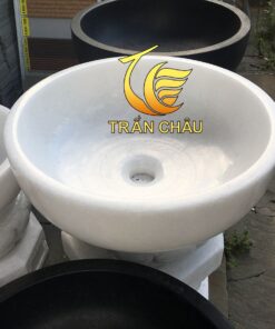 Lavabo Tròn Đá Trắng