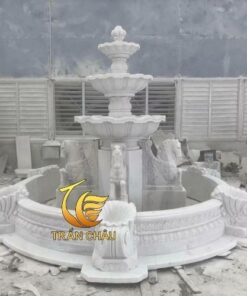 Đài Phun Nước Tiểu Cảnh Hồ Cá
