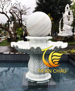 Đài Phun Nước Bi Đá Cho Hồ Cá