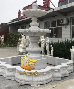 Đài Phun Nước Tiểu Cảnh Hồ Cá Koi