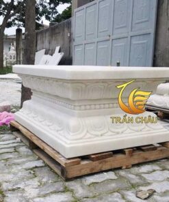 Đế Đài Sen Bằng Đá Nguyên Khối Non Nước