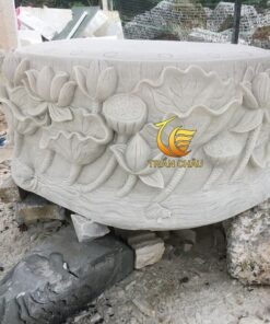 Đế Hoa Sen Đứng Cho Tượng Phật Đá Mỹ Nghệ
