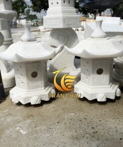 Đèn Đá Công Viên Đá Trắng Cẩm Thạch