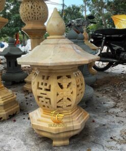 Đèn Đá Hồ Cá Koi Đá Nguyên Khối