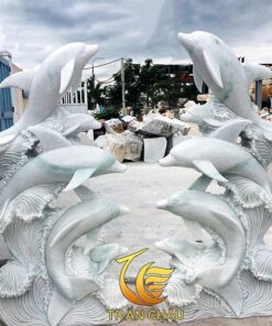 Đôi Cá Heo Bằng Đá Đẹp Giá Tốt
