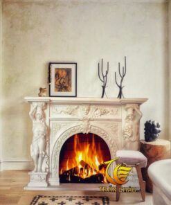 Lò Sưởi Cổ Điển Đá Cẩm Thạch
