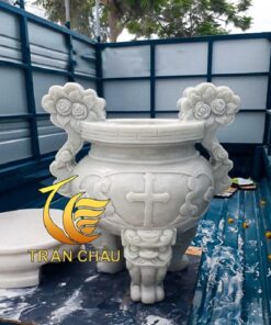 Lư Hương Công Giáo Đá Tự Nhiên Nguyên Khối
