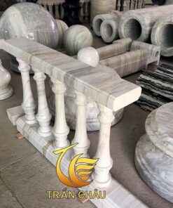 Mẫu Lan Can Đá Trắng Vân Mây