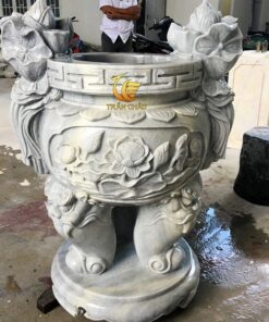 Mẫu Lư Hương Bằng Đá Non Nước