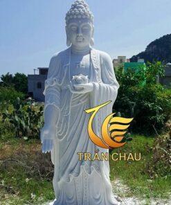 Mẫu Tượng Phật A Di Đà Tịnh Tông Bằng Đá Cẩm Thạch