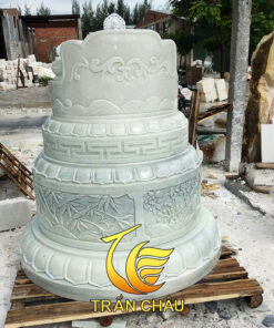 Mộ Đá Hình Tròn Đá Đẹp Nguyên Khối
