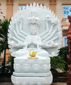 Phật Bà Quan Âm Đá Nguyên Khối Đặt Tại Công Ty