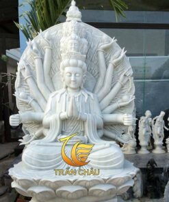 Phật Quan Âm Ngàn Tay Ngồi Đài Sen Đế Bát Giác