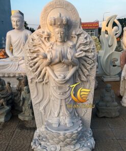 Phật Quan Âm Nghìn Mắt Nghìn Tay Đá Xám
