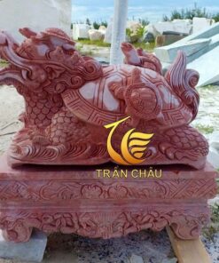 Rùa Đầu Rồng Đá Đỏ Mỹ Nghệ Non Nước Đà Nẵng