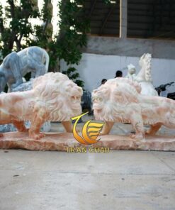Sư Tử Vàng Đá Mỹ Nghệ Phong Thủy