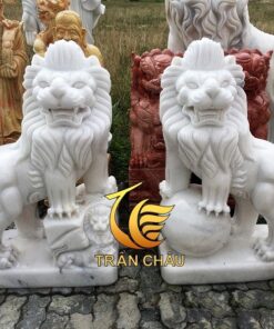 Sư Tử Nhỏ Đề Bàn Bằng Đá