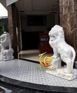 Sư Tử Đá Canh Cửa Đá Tự Nhiên