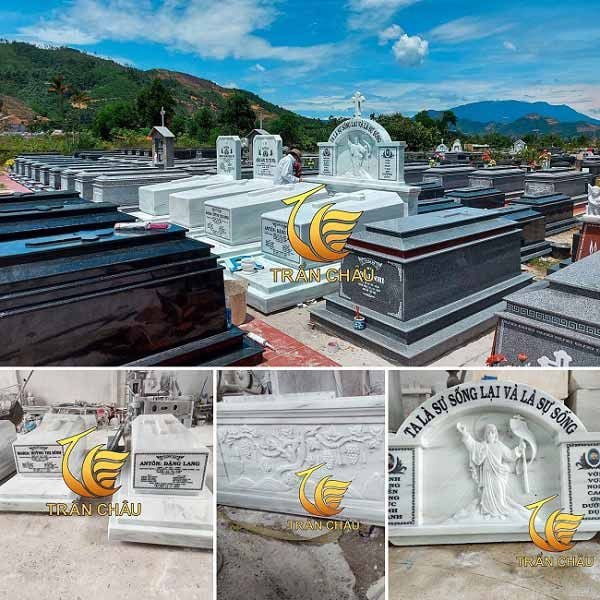 Thiết Kế Và Lắp Đặt Khu Mộ Đá Công Giáo Tại Cồn Dầu, Đà Nẵng thiet ke va lap dat khu mo da cong giao tai con dau da