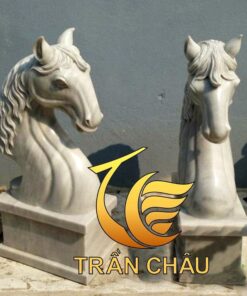 Tượng Bán Thân Ngựa Đá Để Bàn Làm Việc