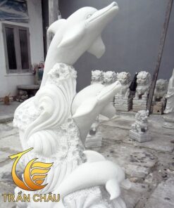 Tượng Cá Heo Phong Thủy Đá Mỹ Nghệ