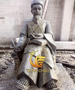 Tượng Chân Dung Đá Đen Nguyên Khối