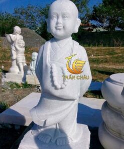 Tượng Chú Tiểu An Yên Đá Cẩm Thạch