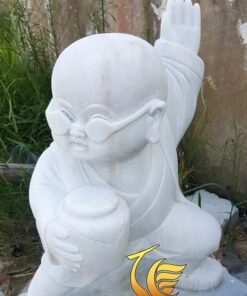 Tượng Chú Tiểu Múa Võ Đá Trắng Non Nước Đà Nẵng