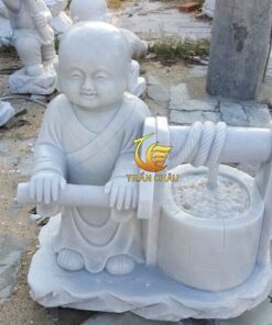 Tượng Chú Tiểu Phong Thủy Đá Tự Nhiên Nguyên Khối