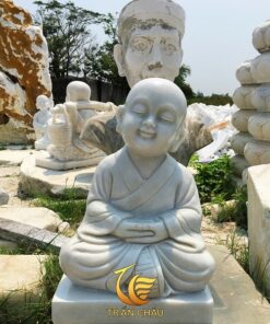 Tượng Chú Tiểu Tự Tại Bằng Đá Tự Nhiên
