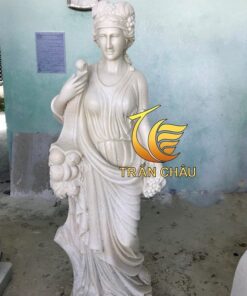 Tượng Cô Gái Châu Âu Đá Đẹp Tự Nhiên