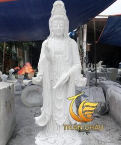 Tượng Đá Phật Bà Quan Âm Thờ Trong Nhà