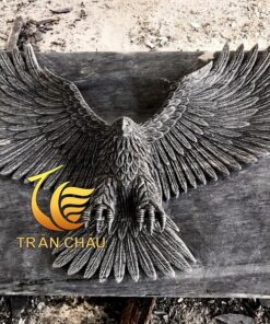 Tượng Đại Bàng Mỹ Bằng Đá Đen Tự Nhiên