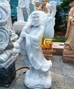 Tượng Đạt Ma Trấn Trạch Đá Tự Nhiên Nguyên Khối