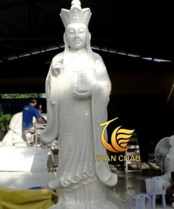 Tượng Địa Tạng Vương Bồ Tát Bằng Đá Đứng Tại Đà Nẵng