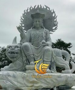 Tượng Địa Tạng Vương Bồ Tát Đá Nguyên Khối