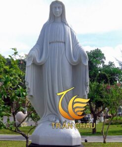 Tượng Đức Mẹ Ngoài Trời Bằng Đá Tự Nhiên