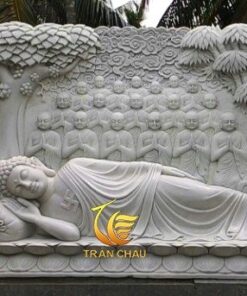 Tượng Đức Phật Nhập Niết Bàn Dưới Cây Đá Tự Nhiên