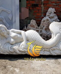 Tượng Nàng Tiên Cá Đá Tự Nhiên
