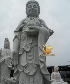 Tượng Phật A Di Đà Đứng Cao 2m Đá Nguyên Khối