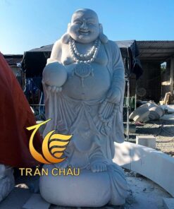 Tượng Phật Di Lặc Đứng Bằng Đá Tự Nhiên