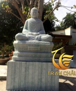 Tượng Phật Thích Ca Ngồi Gốc Bồ Đề Bằng Đá