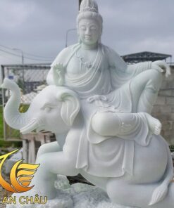 Tượng Phổ Hiền Bồ Tát Cưỡi Voi Đá Nguyên Khối