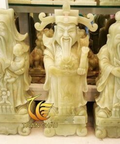 Tượng Phước Lộc Thọ Bằng Đá Ngọc Để Bàn Phòng Khách