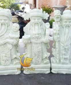Tượng Phước Lộc Thọ Nhỏ Để Bàn Đá Cẩm Thạch